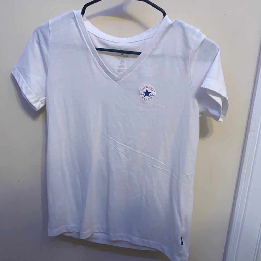 white converse shirt